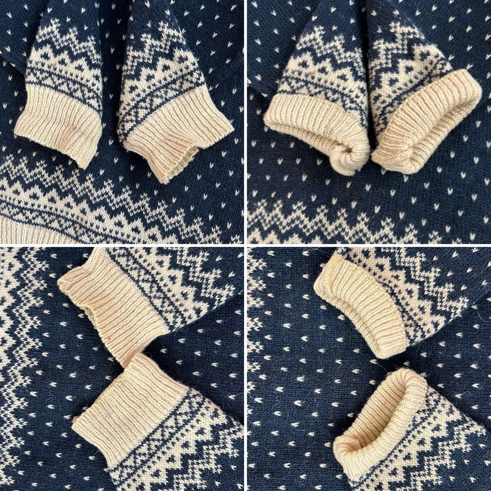 🇳🇴VTG Traditional Norwegian Cardigan Sweater—Devold by Olmes Carretti | Men’s M - Picture 16 of 17